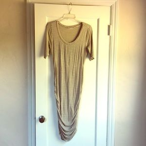 Motherhood maternity striped dress